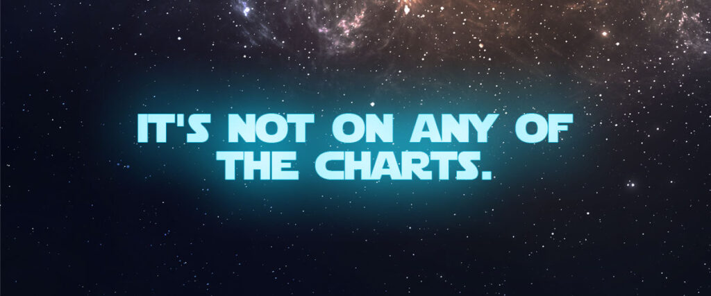It's not on any of the charts.