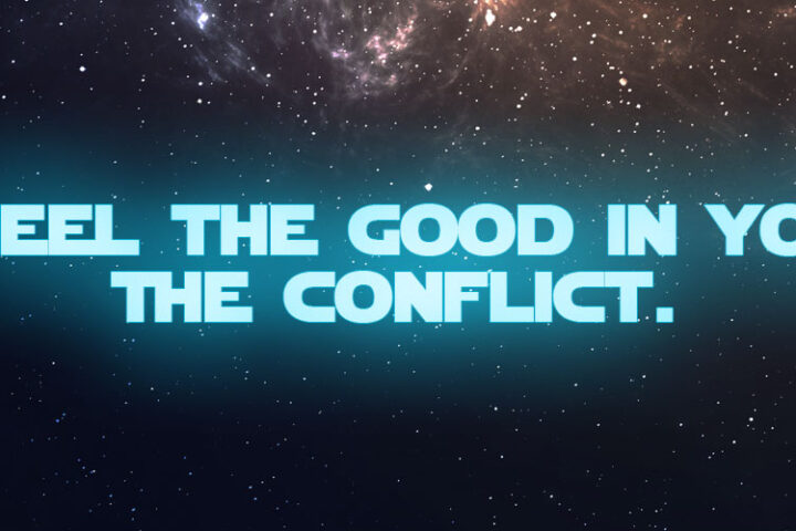 I feel the good in you. The conflict. ~Luke Skywalker